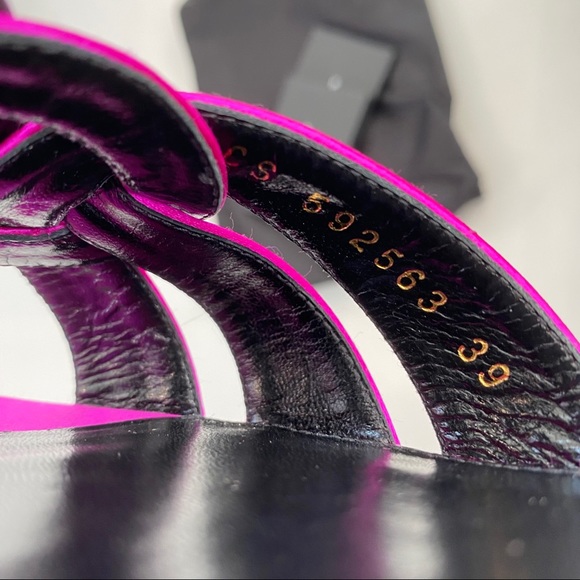 39 9 Saint Laurent Tribute Nu Pieds Slide Sandals - Picture 6 of 16